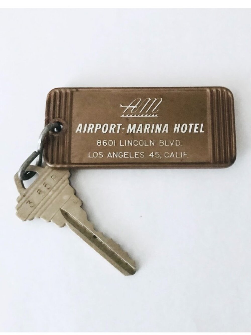 Los Angeles CA Airport Marina Vintage Hotel Key & Fob #355B